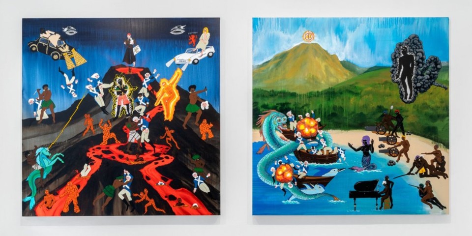 Umar Rashid Almine Rech Paris 2022 Art Exhibition | HYPEBEAST