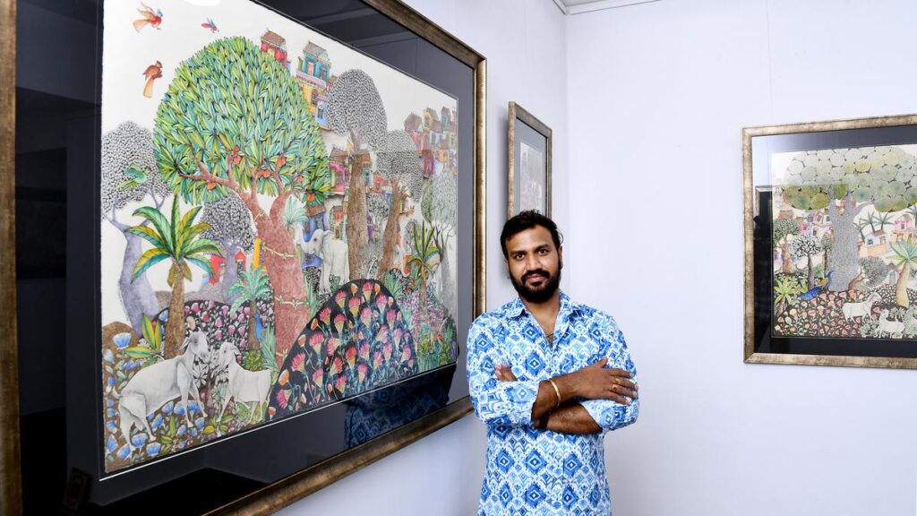 Komakula Raja Sekhar’s goats star in his solo art exhibition at Chennai’s Focus Gallery