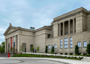 Cincinnati Art Museum entrance, contextual image for the Cincinnati Art Museum fashion gallery