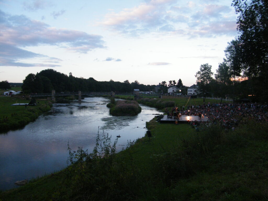 Chassepierre Festival grounds beside the Semois river