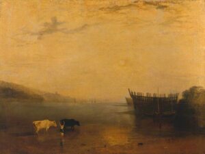 J. M. W. Turner painting of Teignmouth Harbour, a contextual image for Shaped by the Sea in Exeter