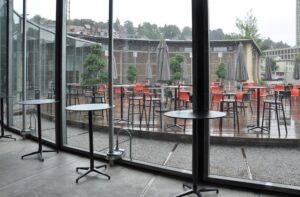 Interior of Lokremise St. Gallen, contextual venue image for Emilija Škarnulytė’s Arrow of Time