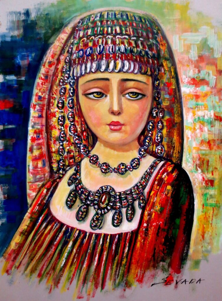 Armenian girl by Armenian Painter Sevada Grigoryan