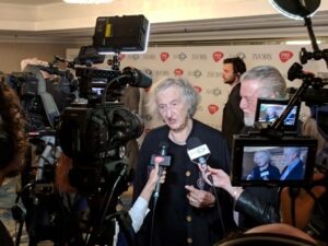 Thea Musgrave bassoon concerto composer speaking in London in 2018
