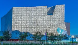 Exterior of the Walker Art Center in Minneapolis, shown as a contextual image for Olalekan Jeyifous’s exhibition.