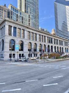 Exterior of the Chicago Cultural Center on Michigan Avenue in Chicago