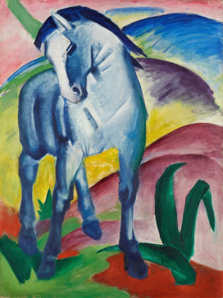 Franz Marc’s Blue Horse I, painted in 1911