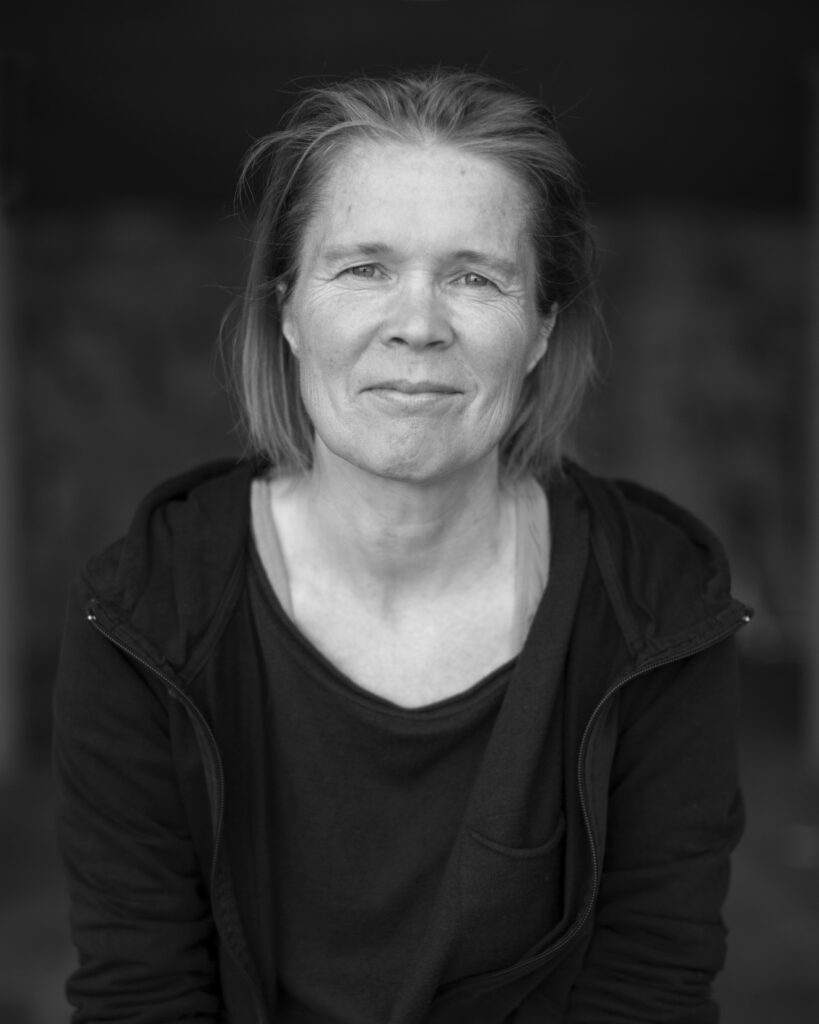 Portrait of Swedish writer Ia Genberg, photographed by Sara Mackey