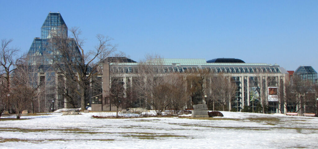 Exterior of the National Gallery of Canada in Ottawa, photographed in 2010
