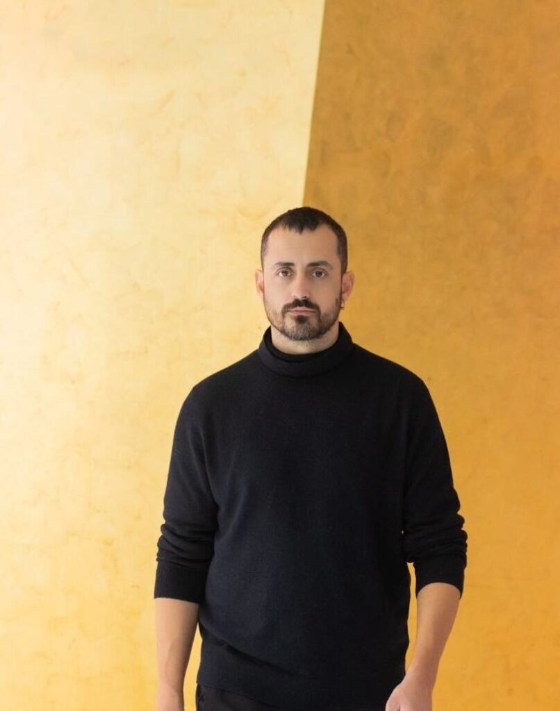 Portrait of Greek choreographer Christos Papadopoulos, photographed by Pinelopi Gerasimou