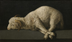 A bound lamb in Francisco de Zurbarán’s Petit mouton, painted around 1635–1640
