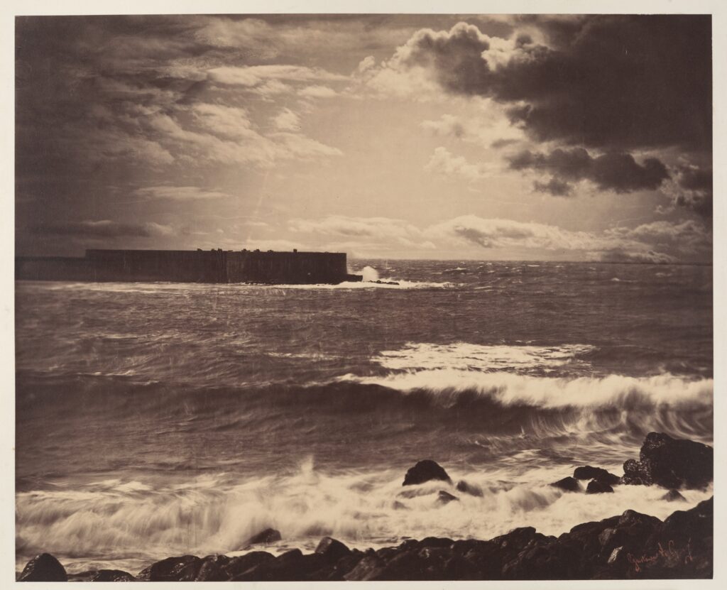 Gustave Le Gray’s 1857 photograph The Great Wave, Sète, featured in Photography’s First Century at the Kimbell Art Museum