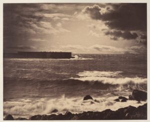 Gustave Le Gray’s 1857 photograph The Great Wave, Sète, featured in Photography’s First Century at the Kimbell Art Museum
