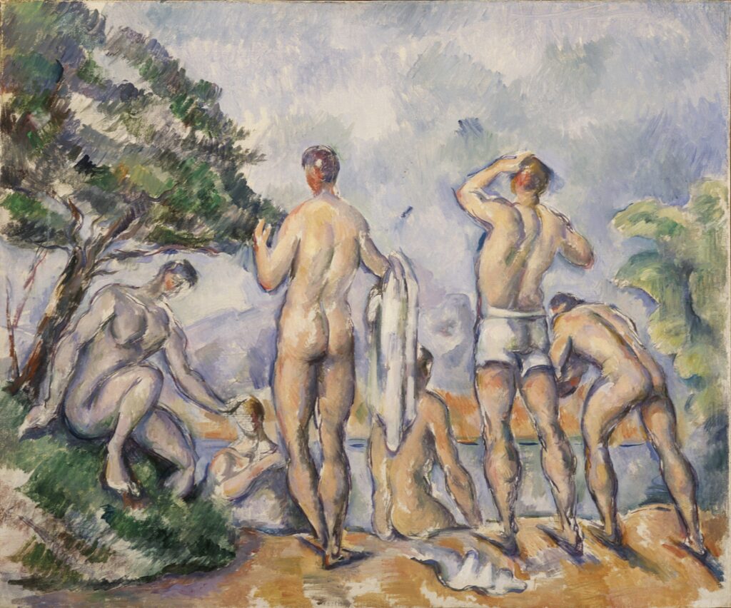 Paul Cézanne’s Bathers, painted between 1890 and 1892, included in Painting the French Riviera